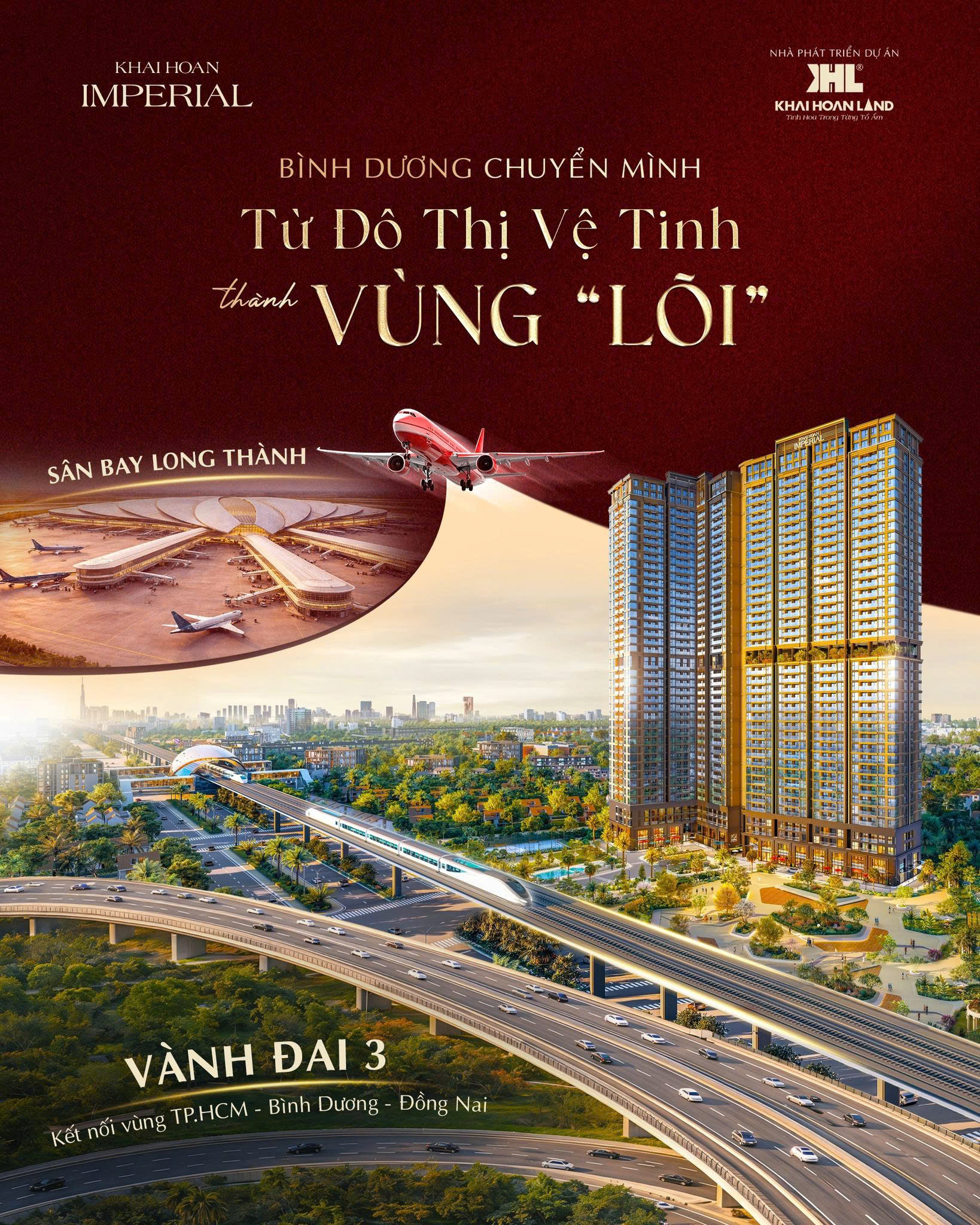 Bản đồ vị trí đắc địa của dự án Khải Hoàn Imperial nằm ngay mặt tiền Quốc lộ 13