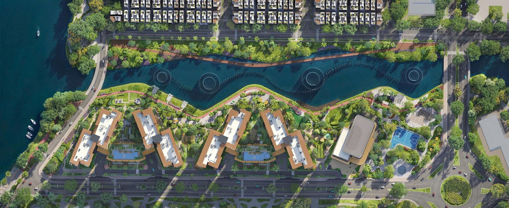 Phối cảnh tổng thể dự án Masteri Park Place trong lòng đại đô thị The Global City