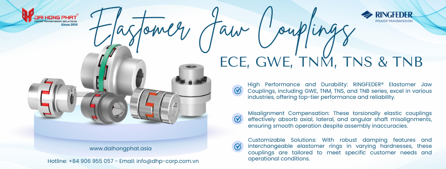 Elastomer Jaw Coup­lings