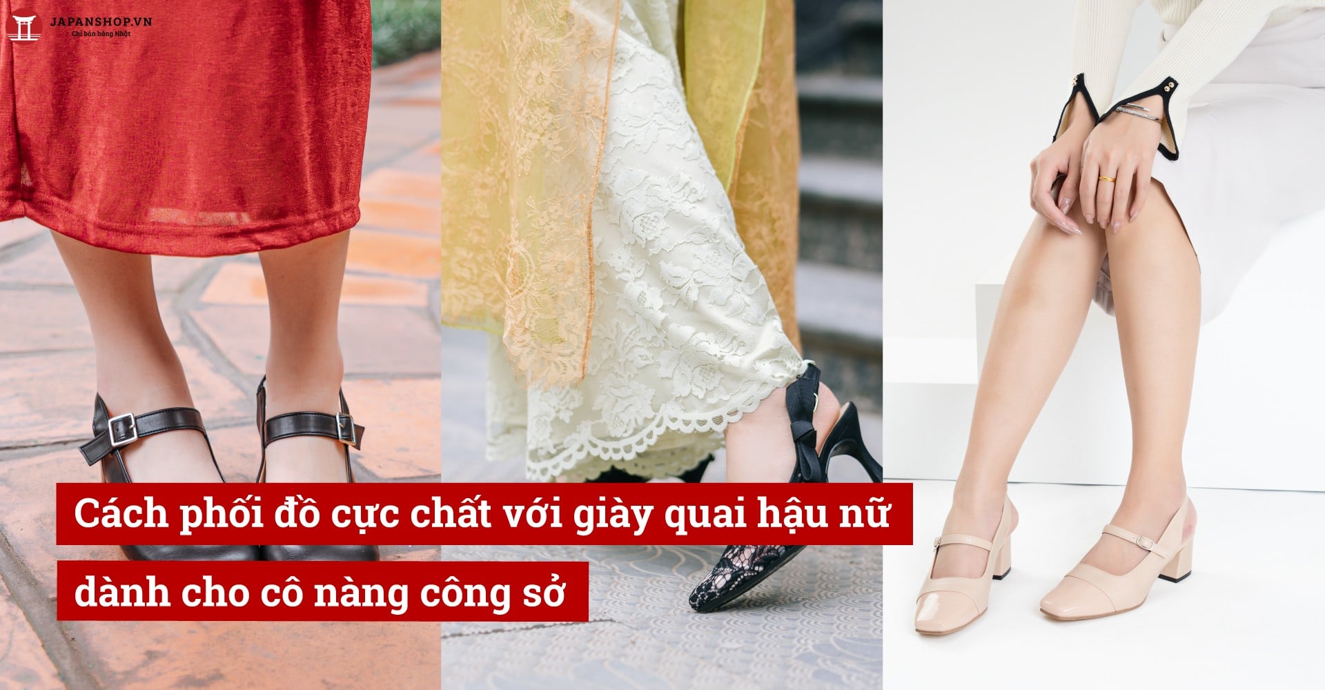 Cách phối đồ cực chất với giày quai hậu nữ dành cho cô nàng công sở