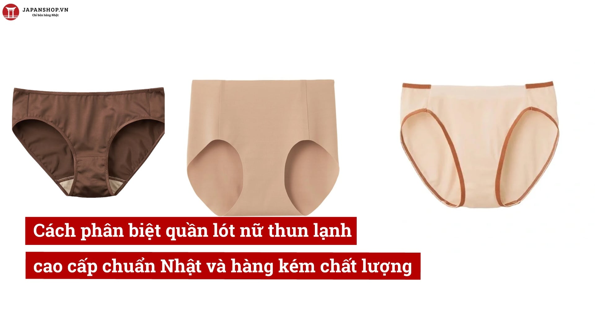 Cách phân biệt quần lót nữ thun lạnh cao cấp chuẩn Nhật và hàng kém chất lượng