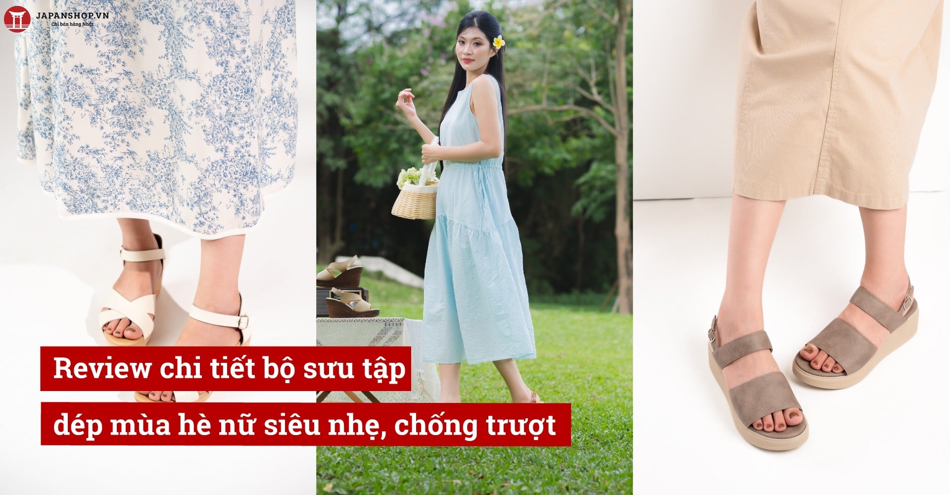 Review chi tiết bộ sưu tập dép mùa hè nữ siêu nhẹ, chống trượt