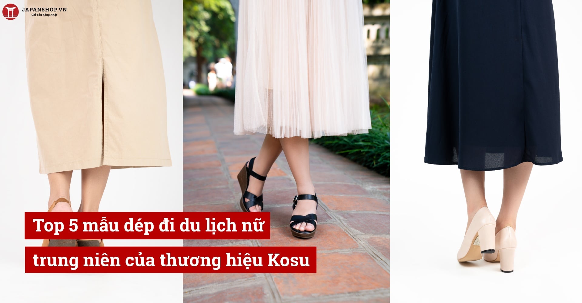 Top 5 mẫu dép đi du lịch nữ trung niên của thương hiệu Kosu