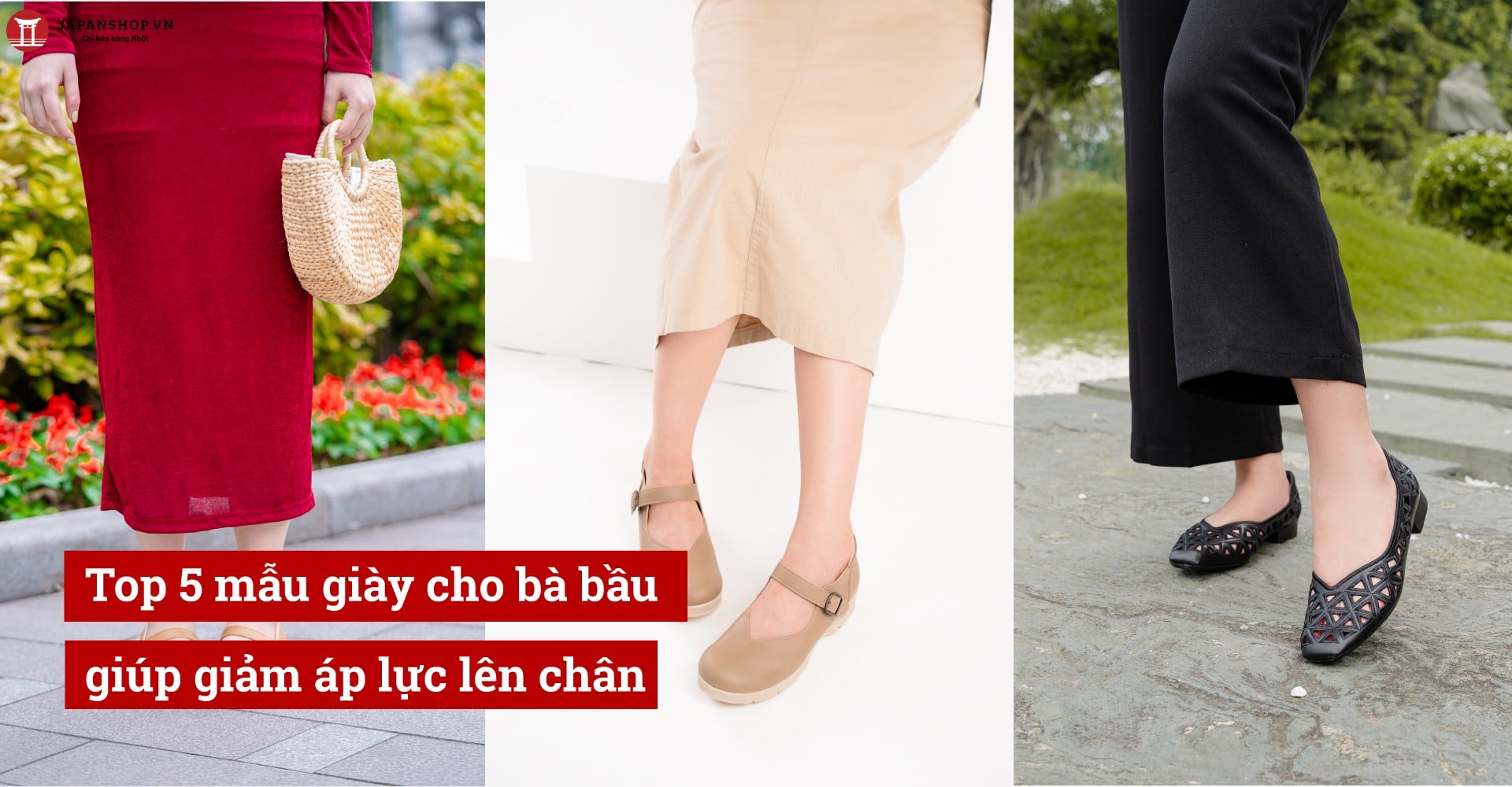 Top 5 mẫu giày cho bà bầu giúp giảm áp lực lên chân