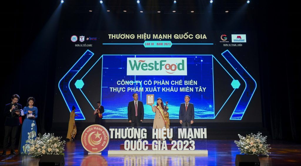 WestFood được vinh danh Top 10 Thương hiệu mạnh Quốc gia 2023