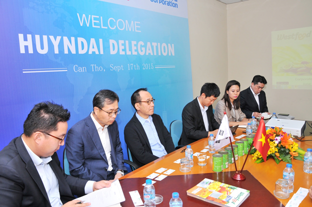 TẬP ĐOÀN HYUNDAI HÀN QUỐC ĐẾN THĂM VÀ TÌM HIỂU VỀ WESTFOOD