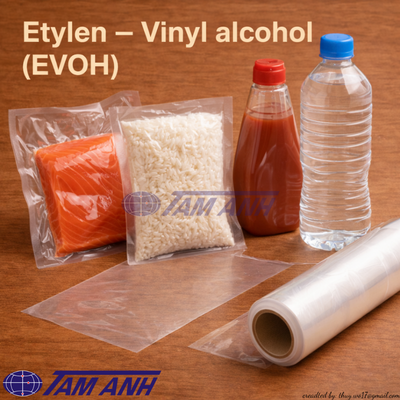 🛡️ Ethylene – Vinyl Alcohol (EVOH): “lớp giáp” cản oxy cho bao bì