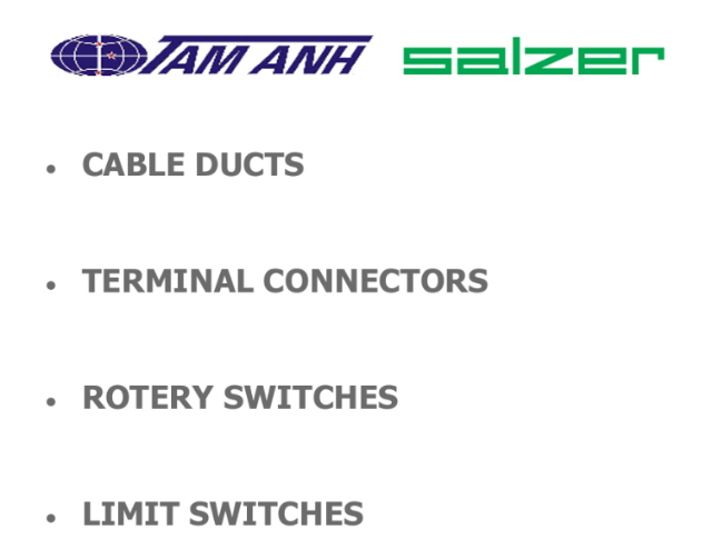 Tam Anh - đối tác phân phối sản phẩm của Salzer tại Việt Nam
