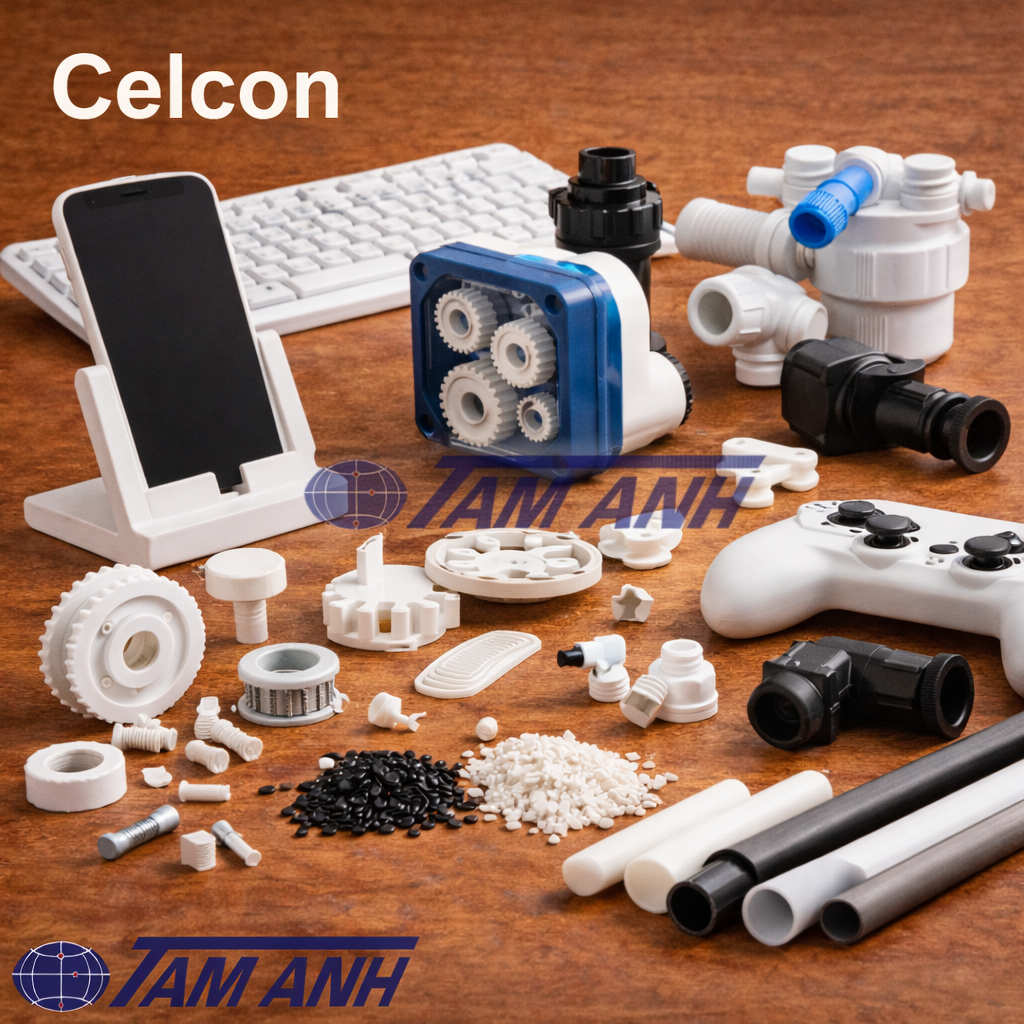 ⚙️ Celcon (POM Copolymer): “Thép nhựa” cho các chi tiết cơ khí chính xác