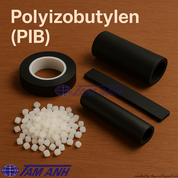 💨 Polyisobutylen (Polyisobutylene, PIB) – Chất kháng khí và chống thấm (Cao su butyl nền)