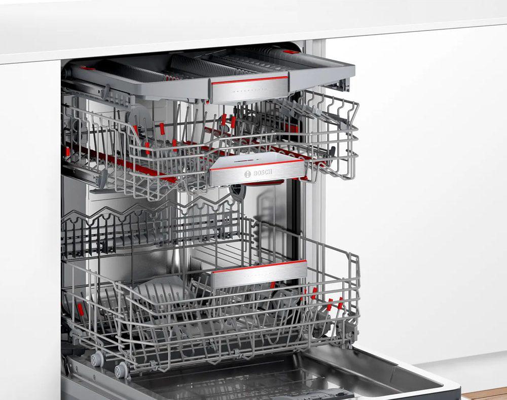 Kích thước kỹ thuật lắp đặt tủ máy rửa bát bán âm Bosch