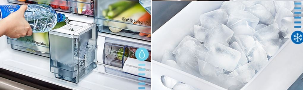 Hệ thống làm đá viên tự động khép kín đầy tiện ích hằng ngày
