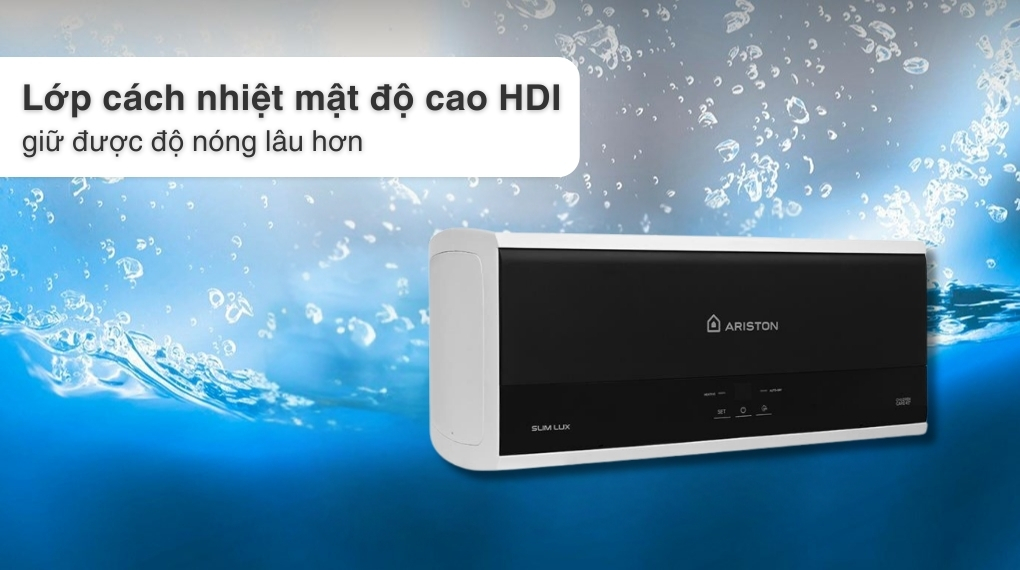 Máy nước nóng gián tiếp Ariston 30 lít 2500W SLIM3 30 LUX - Khả năng tiết kiệm điện Máy nước nóng gián tiếp Ariston 30 lít 2500W SLIM3 30 LUX - Khả năng tiết kiệm điện