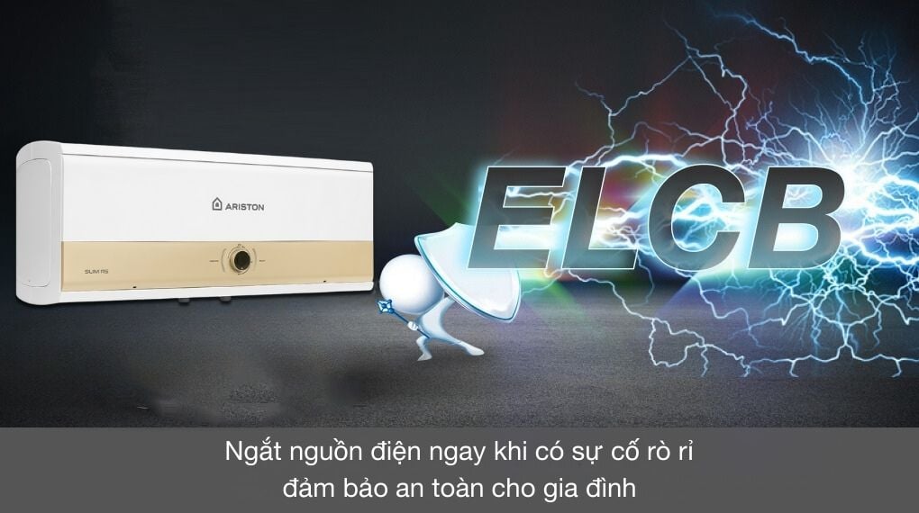 Máy nước nóng gián tiếp Ariston 20 lít 2500W SLIM3 20 RS MT - Chế độ an toàn