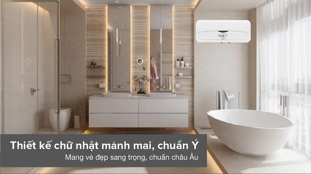 Máy nước nóng gián tiếp Ariston 20 lít 2500W SL2 20 R 2.5FE - MT - Thiết kê shinhf chữ nhật thanh mảnh Máy nước nóng gián tiếp Ariston 20 lít 2500W SL2 20 R 2.5FE - MT - Thiết kê shinhf chữ nhật thanh mảnh