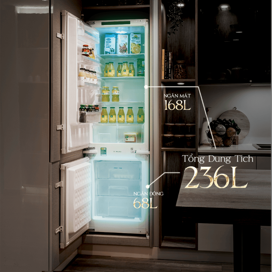 Tổng dung tích 236l