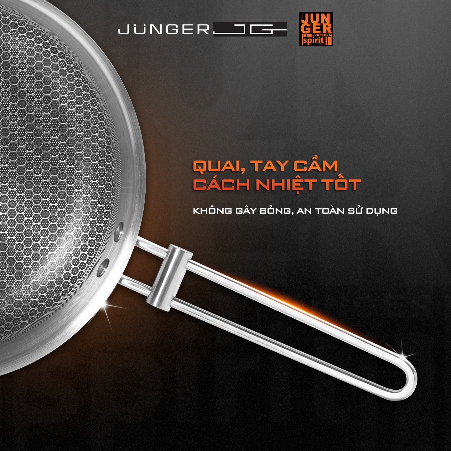 Tay cầm đinh tán đúc cách nhiệt an toàn của Junger CWJ-070