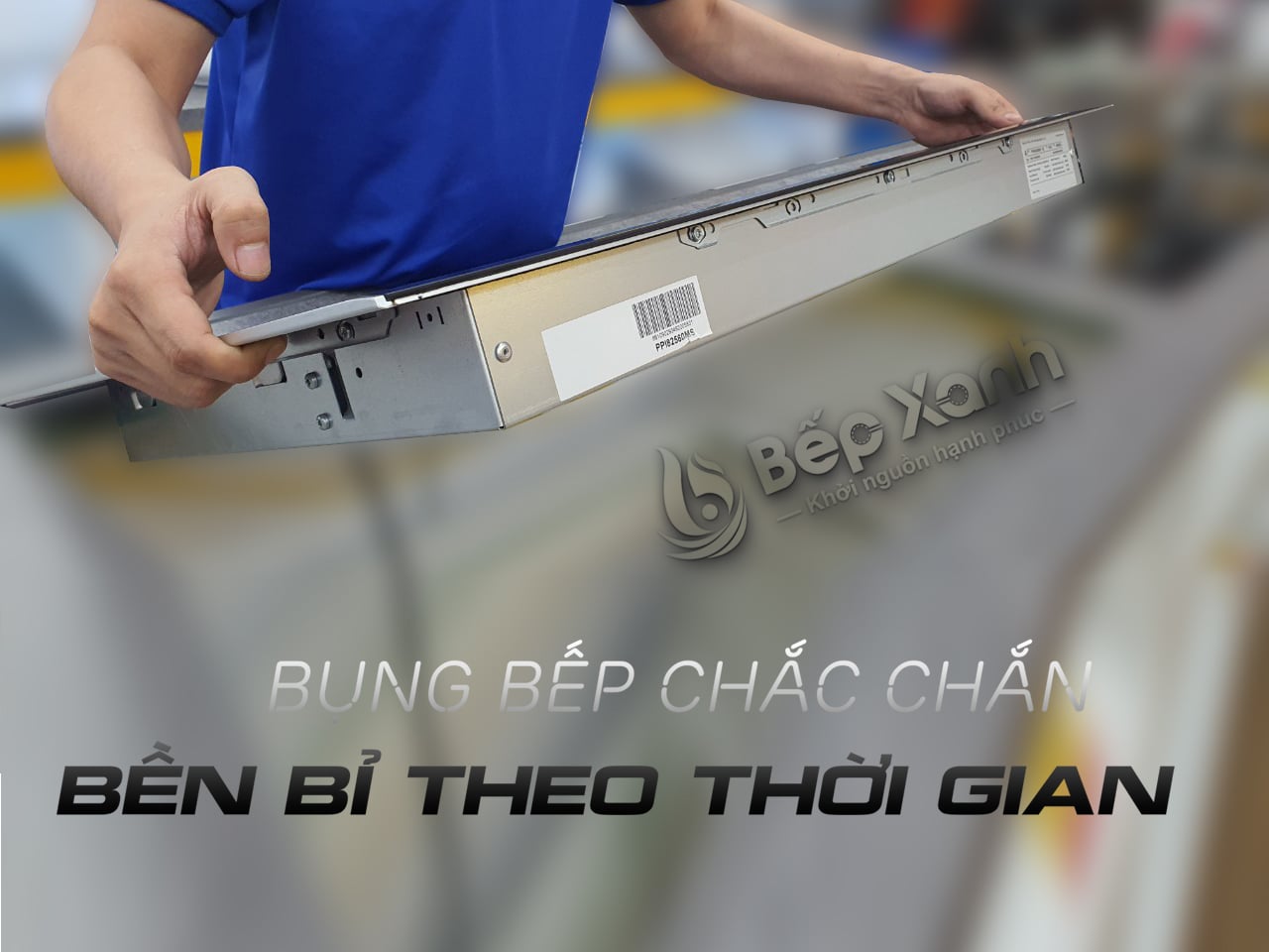 Hệ khung bụng bếp cơ khí kiên cố vững chãi