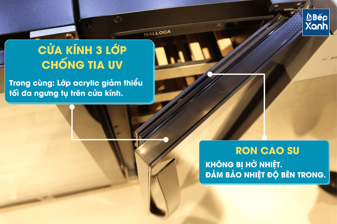 Cửa kính 3 lớp chống UV Malloca MWC-20BG