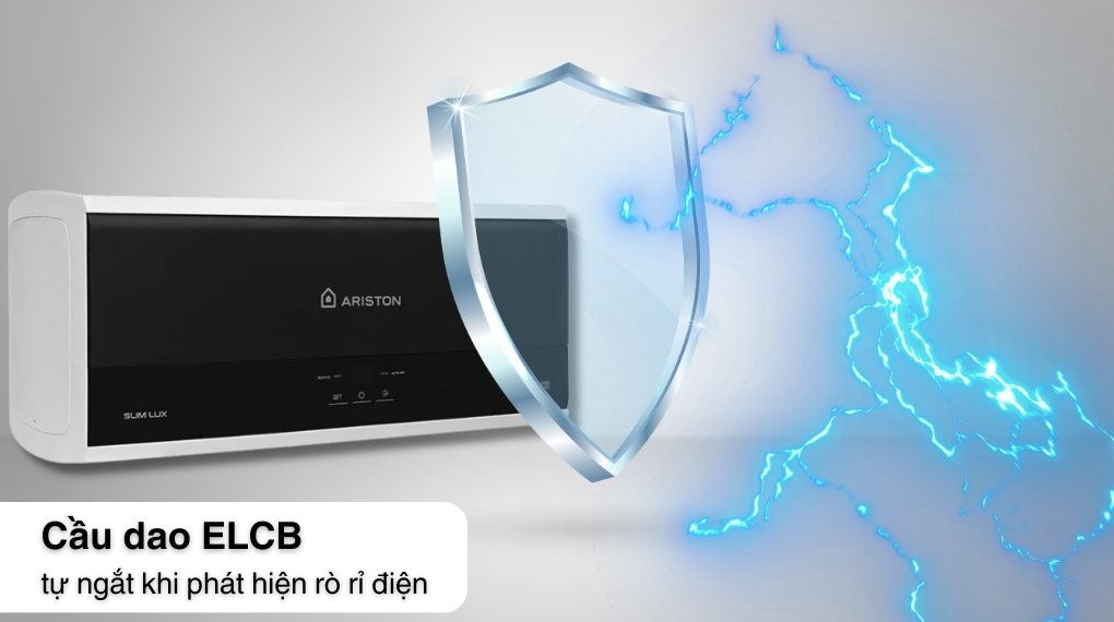 Máy nước nóng gián tiếp Ariston 30 lít 2500W SLIM3 30 LUX - Các chế độ an toàn Máy nước nóng gián tiếp Ariston 30 lít 2500W SLIM3 30 LUX - Các chế độ an toàn