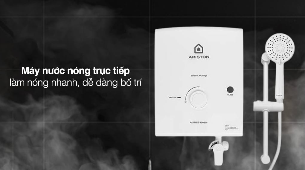 Máy nước nóng trực tiếp Ariston 4500W AURES EASY 4.5P 3S - Thiết kế