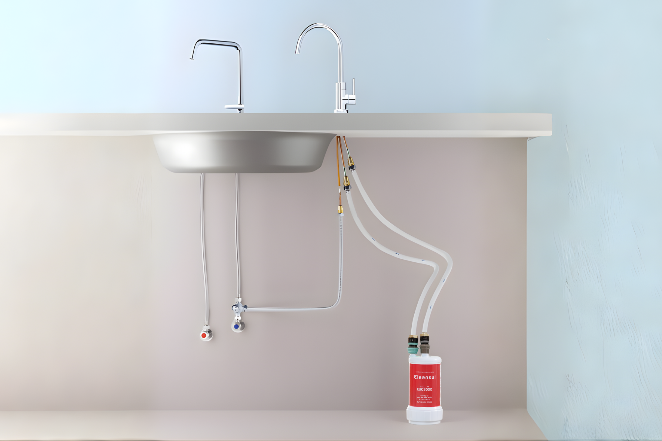 Bản vẽ thông số kỹ thuật lắp đặt của Cleansui EU103