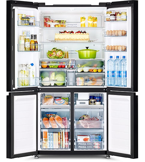 Nội thất lồng chứa khoang mát trên tủ lạnh Hitachi