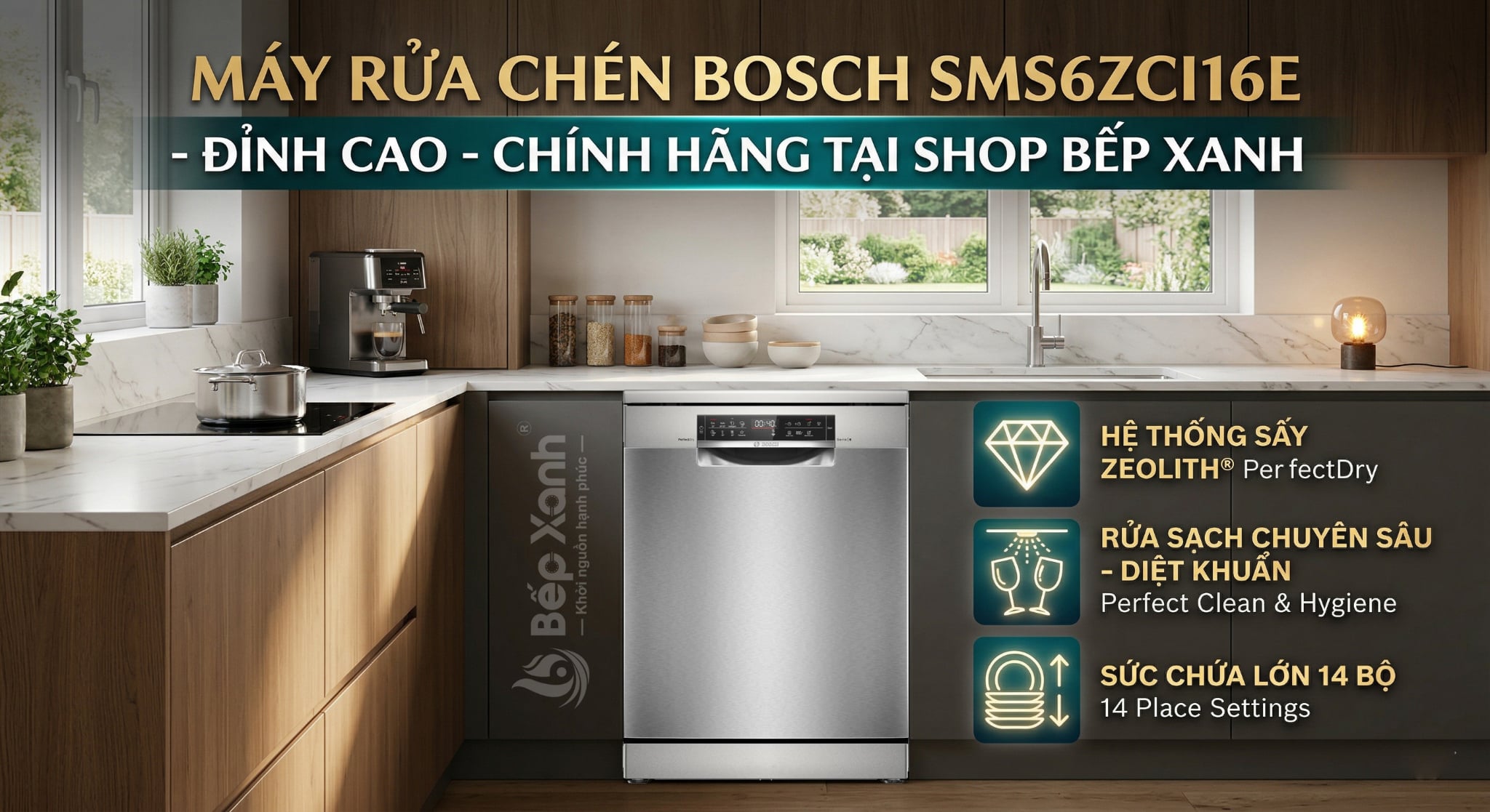 Máy Rửa Chén Bosch SMS6ZCI16E Series 6