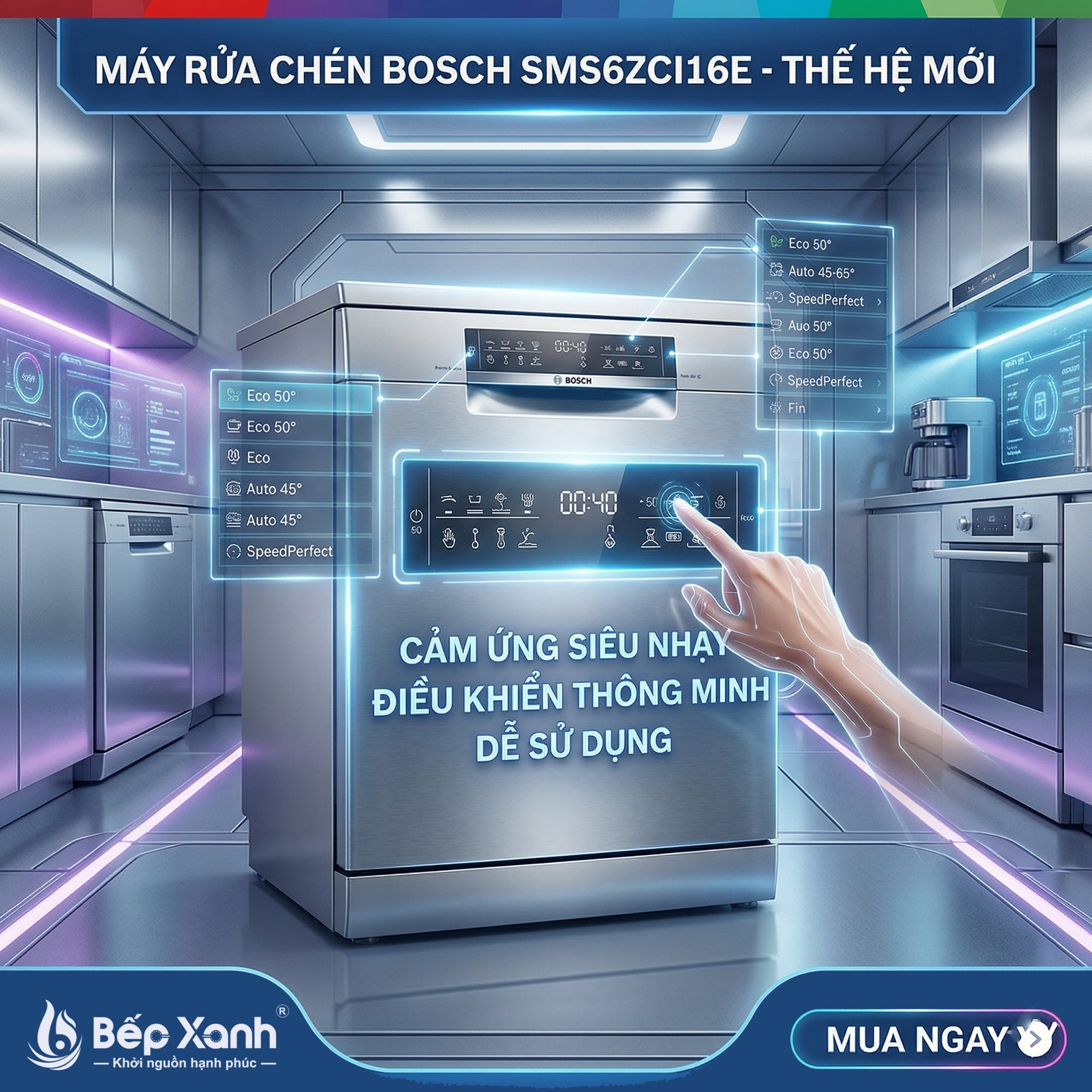 Tính năng rửa thông minh Intelligent
