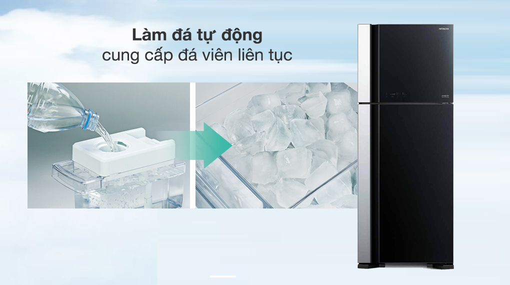Tủ lạnh Hitachi Inverter 450 lít R-FG560PGV8X GBK - Bảng điều khiển và đệm cửa chống mốc