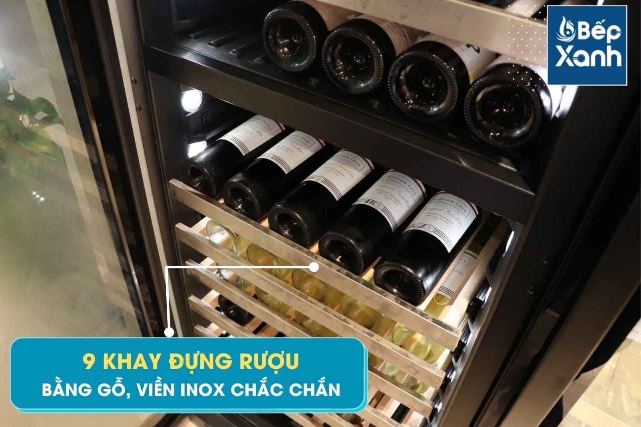 Khay gỗ sồi bảo quản rượu chống rung