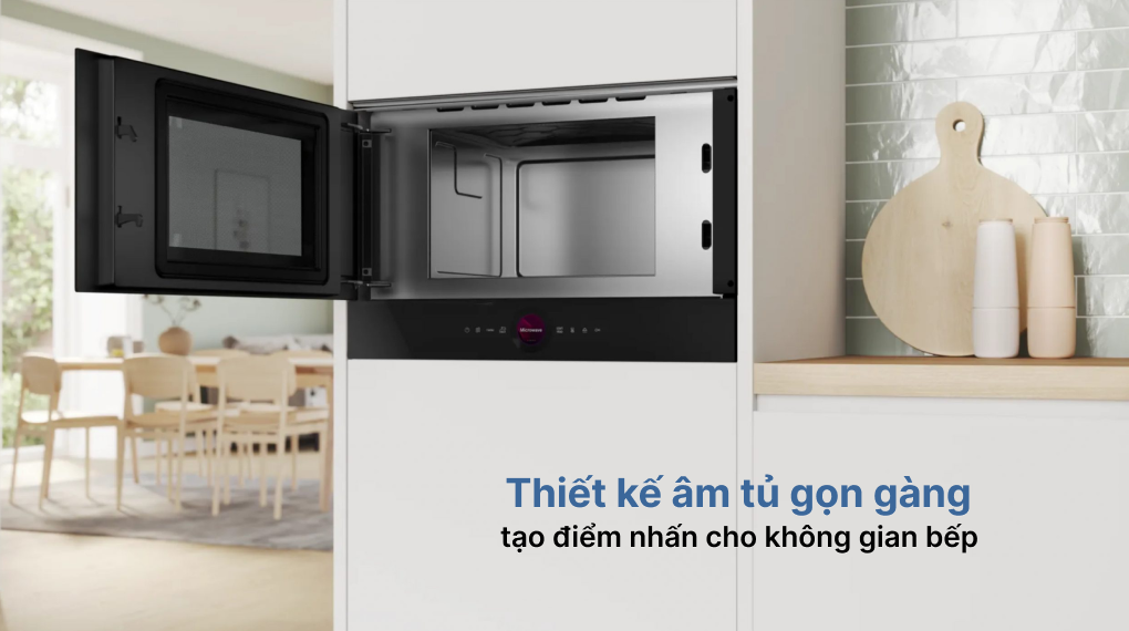 Lò vi sóng âm tủ Bosch BFL7221B1 Series 8 tổng quan thiết kế