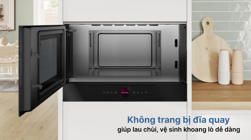 Khoang lò Bosch BFL7221B1 không sử dụng đĩa quay