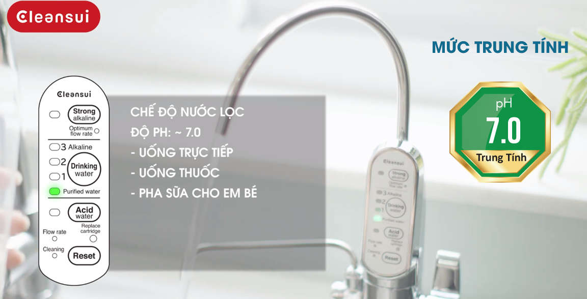 Nước trung tính pH 7.0