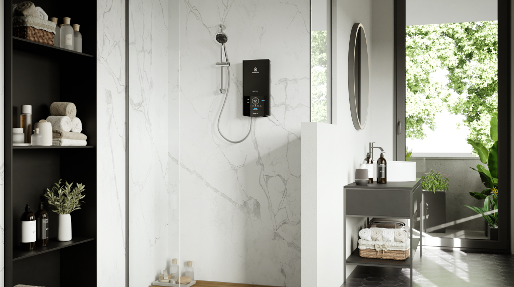 Máy nước nóng trực tiếp Ariston 4500W AURES TOP 4.5P - Thiết kế sang trọng
