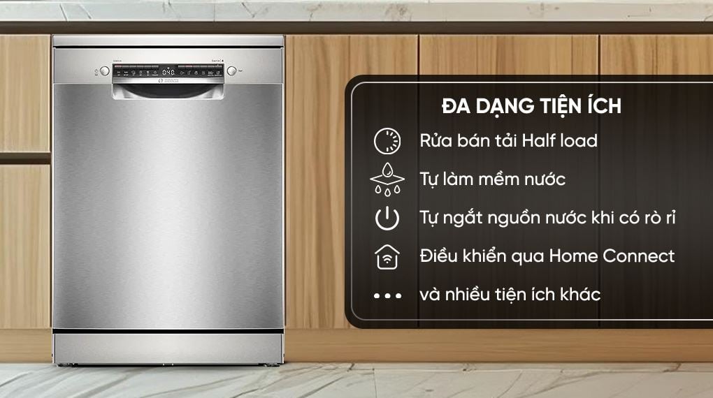 Máy rửa chén độc lập Bosch SMS4EVI04E - Tính năng thông minh