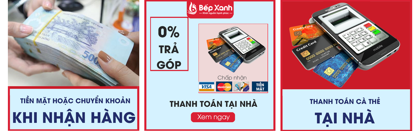 Quy trình thanh toán Bếp Xanh