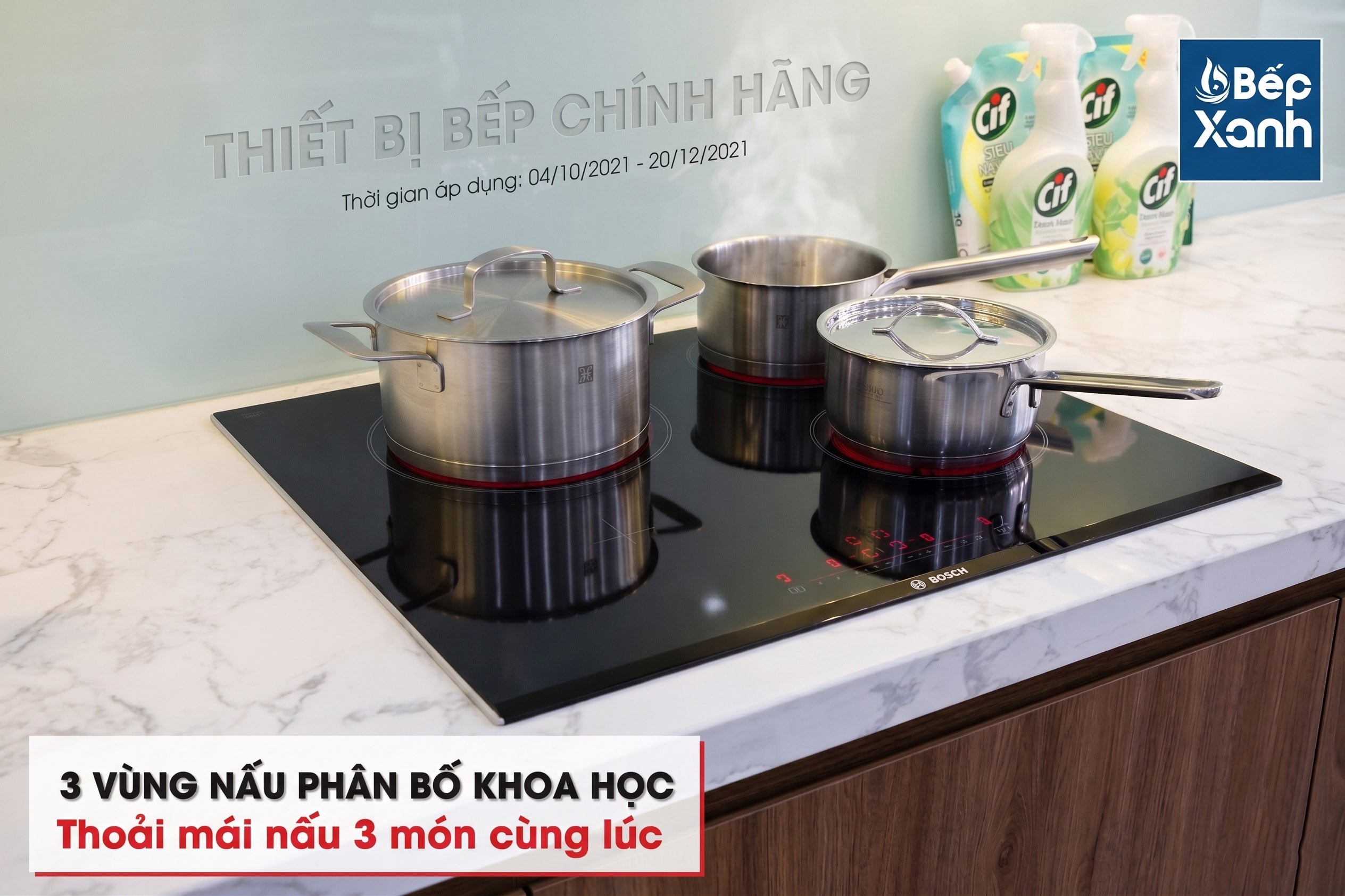 3 vùng nấu từ phân bố khoa học