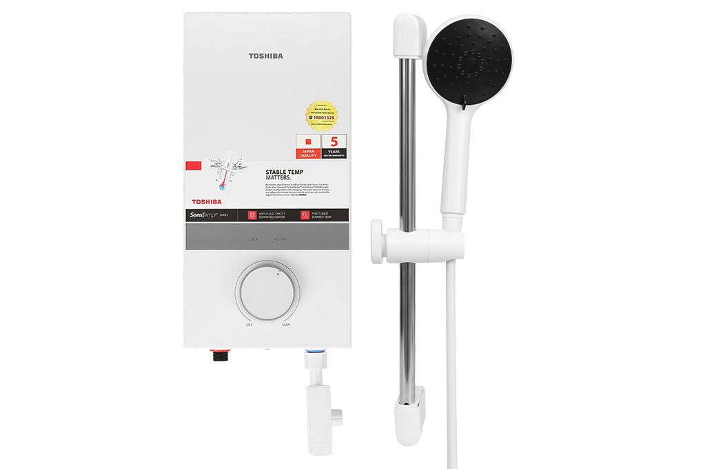 Thiết kế hiện đại nhỏ gọn của máy nước nóng trực tiếp Toshiba TWH-45MCNVN(W)-WB