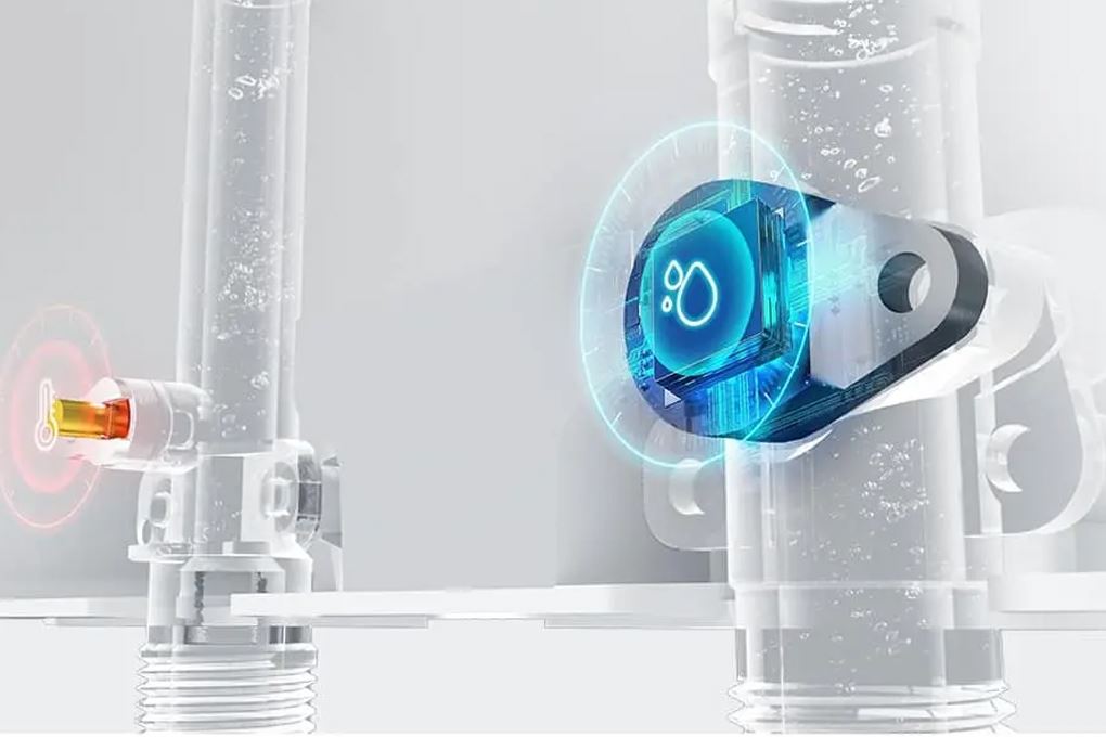 Hệ thống cảm biến và mạch an toàn khép kín của máy nước nóng trực tiếp Toshiba