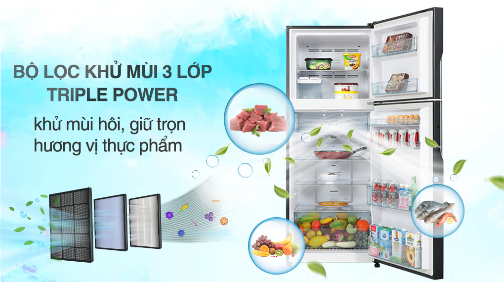 Tủ lạnh Hitachi Inverter 366 lít R-FVX480PGV9 GBK - Công nghệ khử khuẩn Tủ lạnh Hitachi Inverter 366 lít R-FVX480PGV9 GBK - Công nghệ khử khuẩn