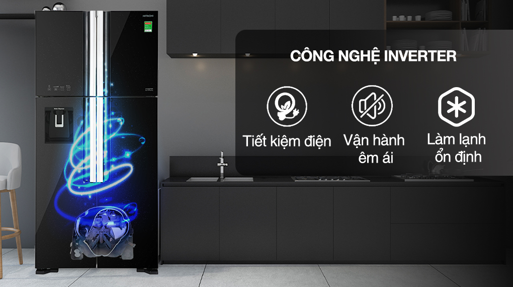 Tủ lạnh Hitachi Inverter 540 lít R-FW690PGV7 GBK - Công nghệ tiết kiệm điện năng