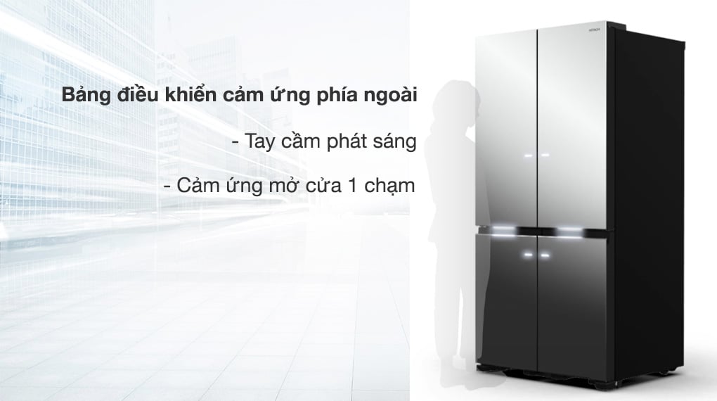 Tủ lạnh Hitachi Inverter 569 lít R-WB640VGV0X MIR - Bảng điều khiển