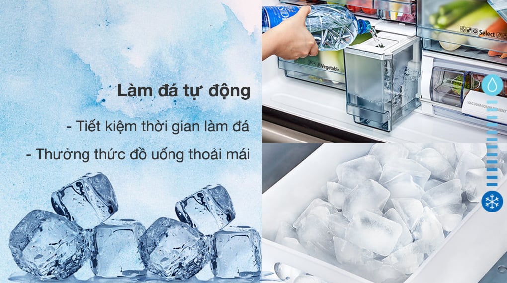 Tủ lạnh Hitachi Inverter 569 lít R-WB640VGV0X MIR - Làm đá tự động