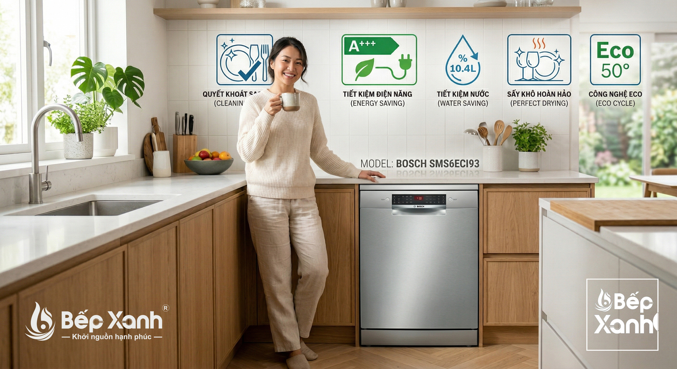 Máy rửa bát Bosch SMS6ECI93E Series 6