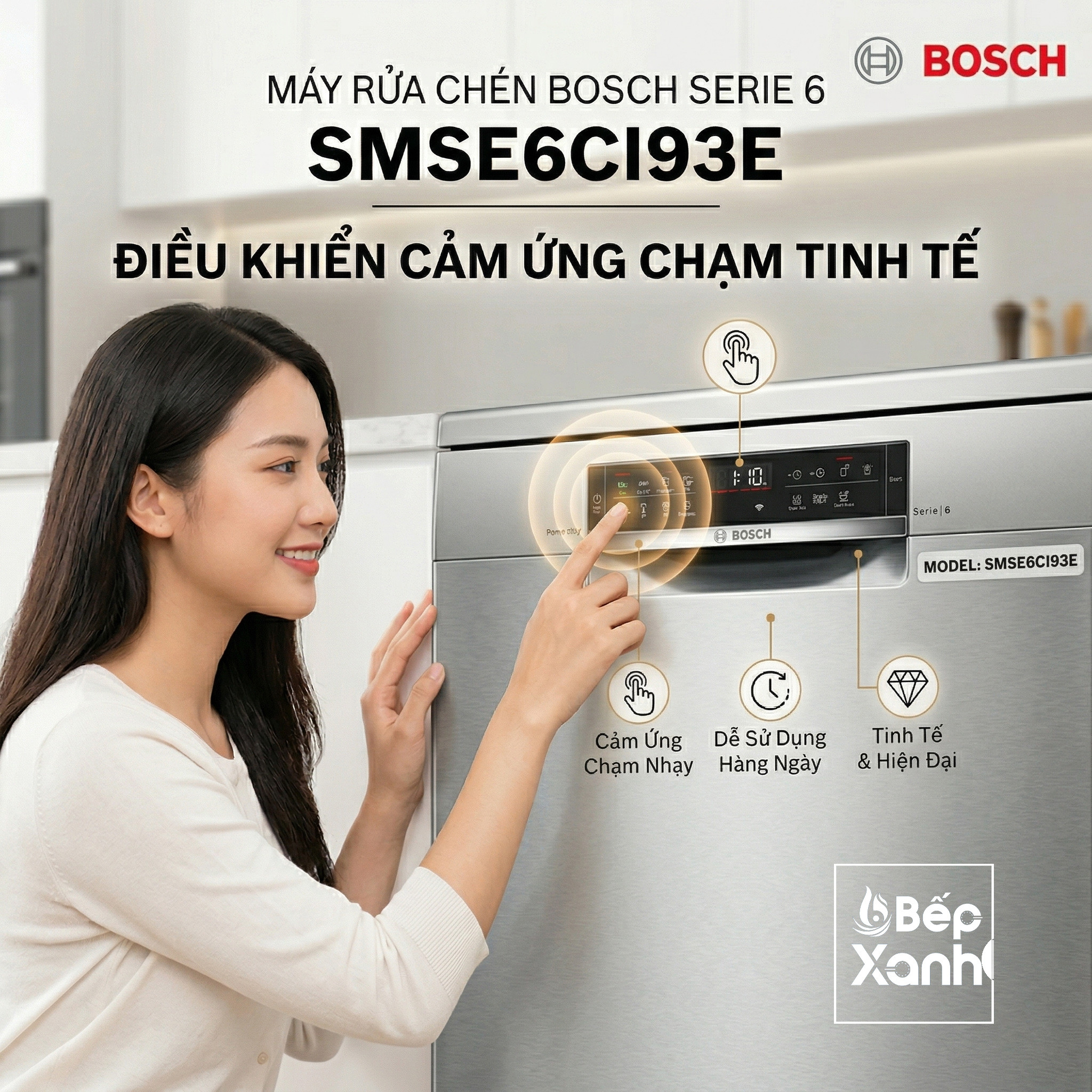 Thiết kế cảm ứng điện dung dễ thao tác