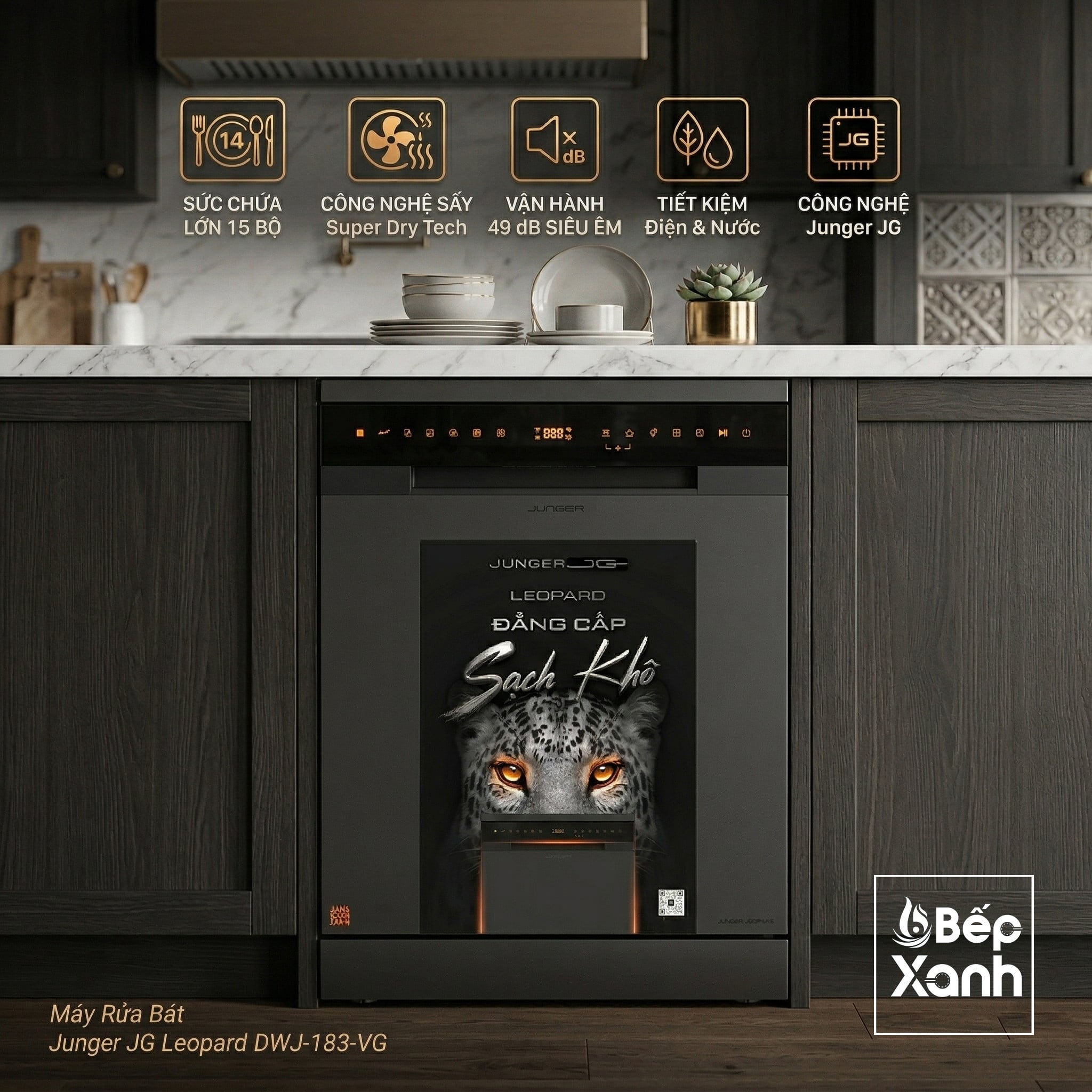Giải phóng đôi tay nâng tầm không gian bếp Đức