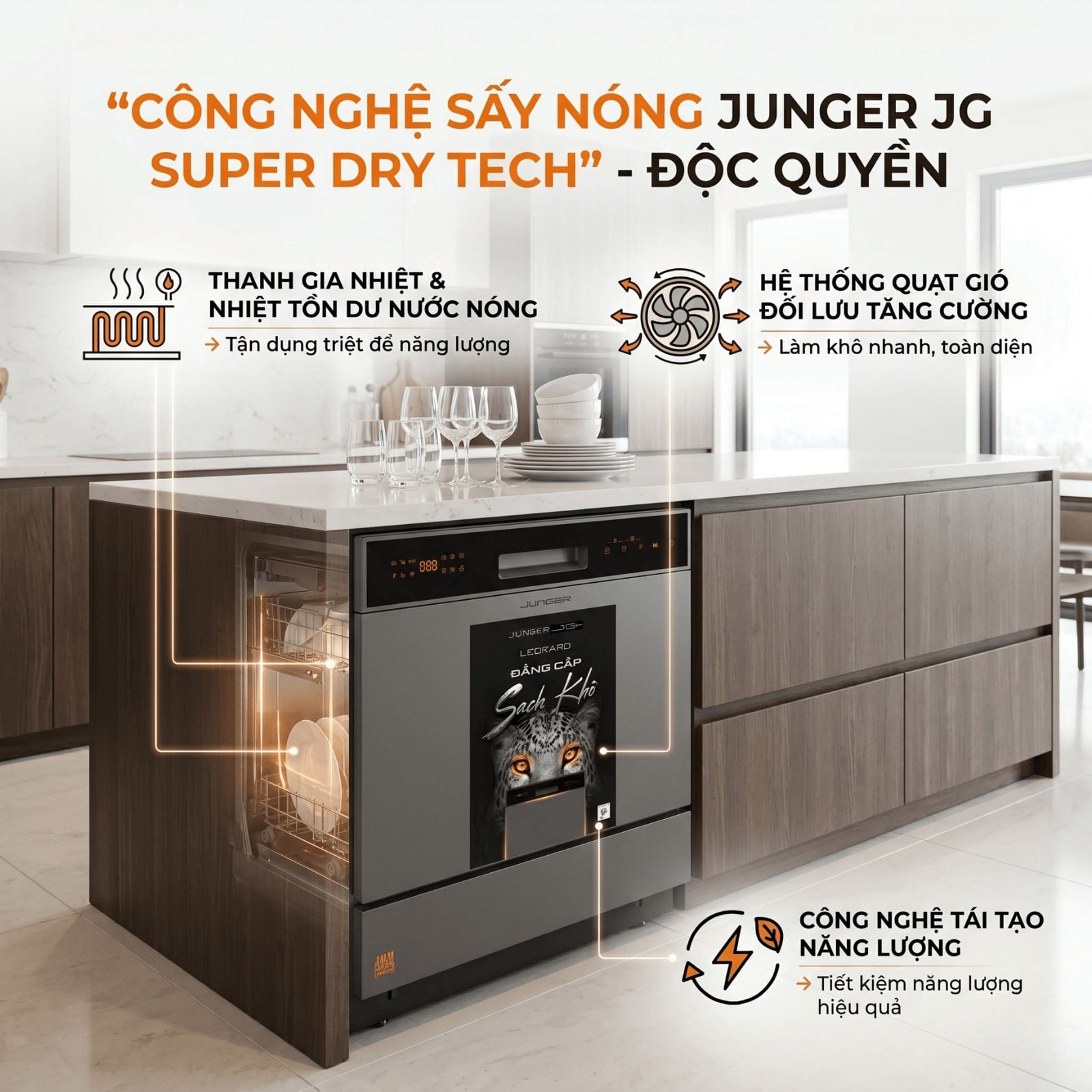 Cảm biến thông minh Junger Super AI Cleaning