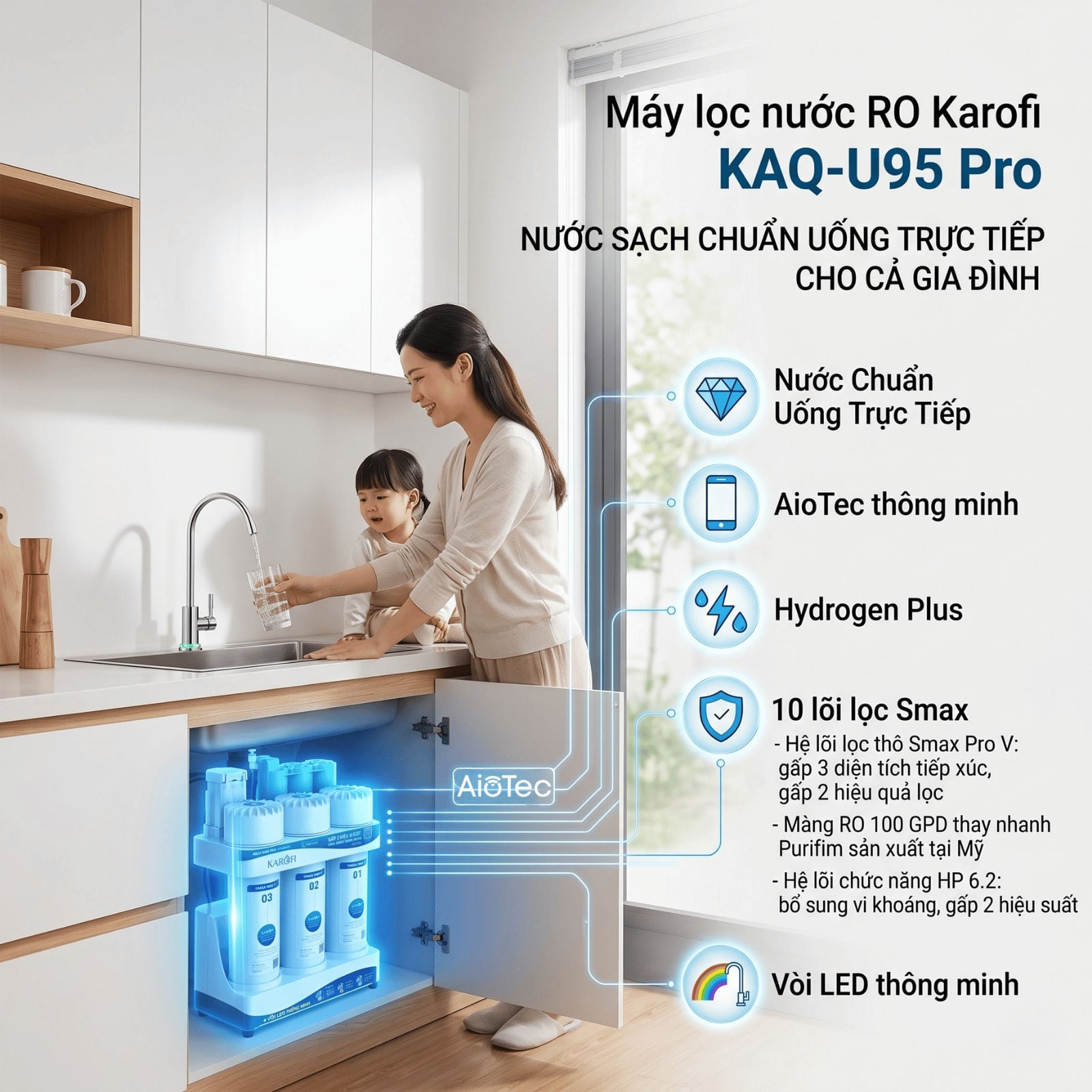 Nước Hydrogen Plus chống oxy hóa