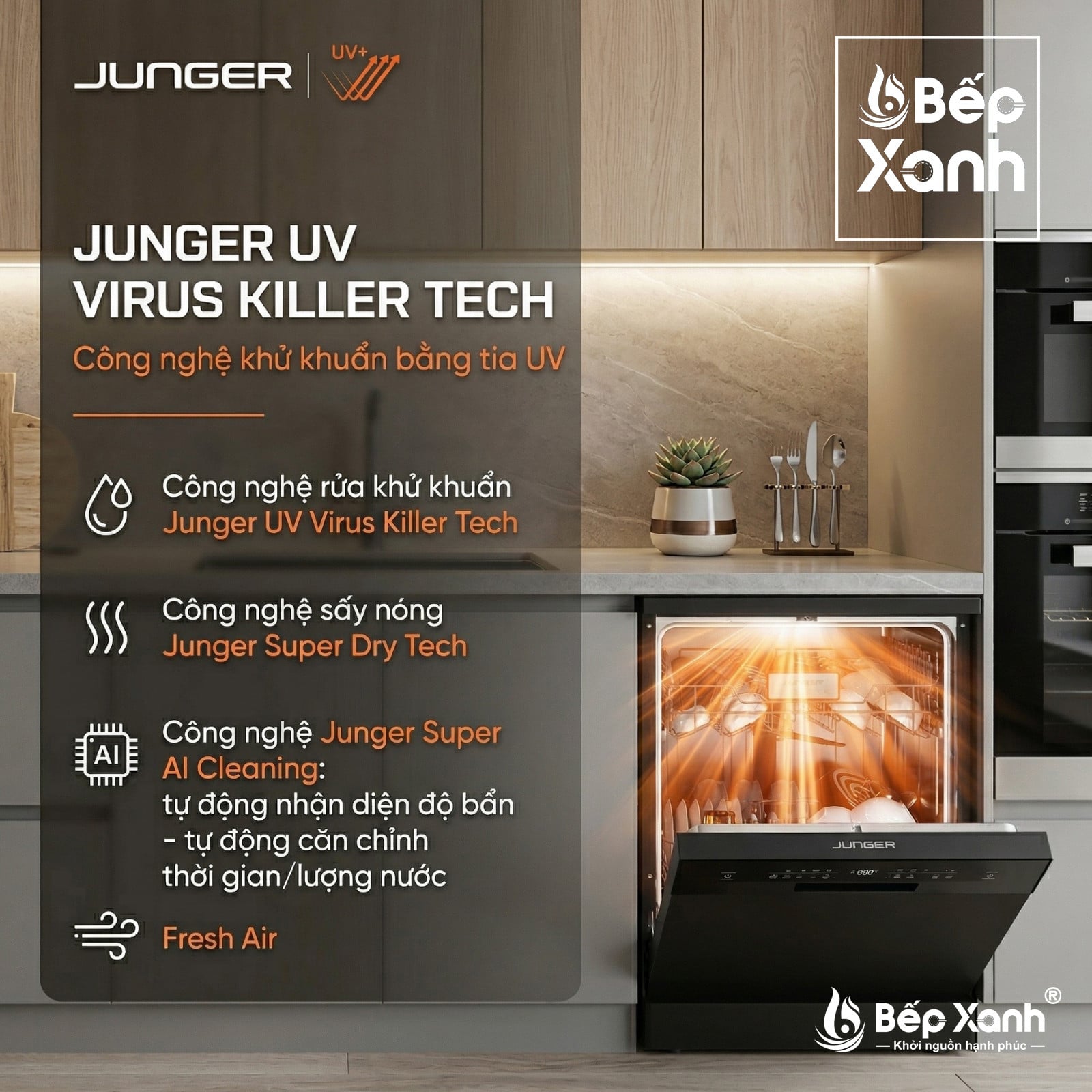 Công nghệ diệt khuẩn tia cực tím UV